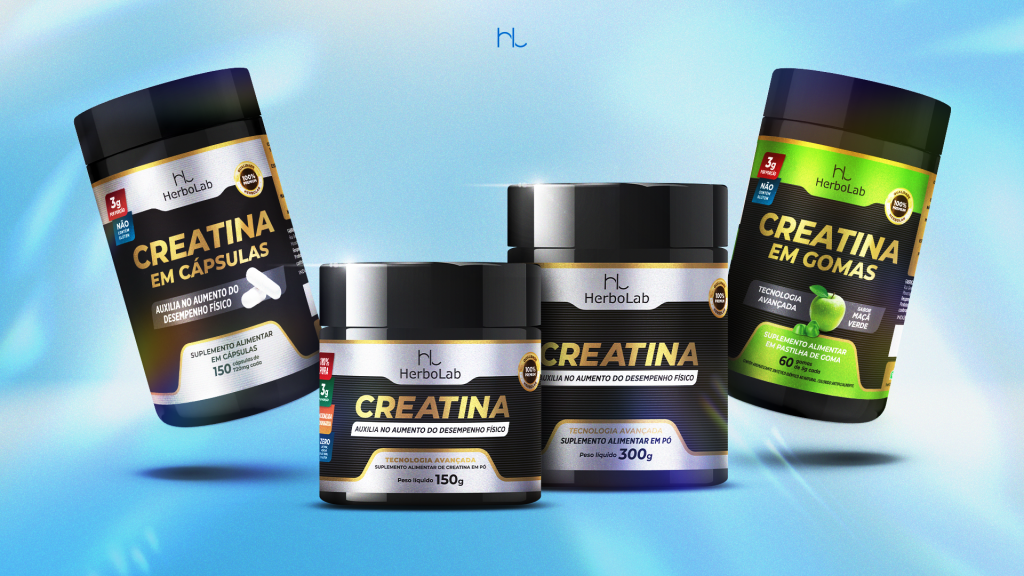Creatina em cápsula ou em pó